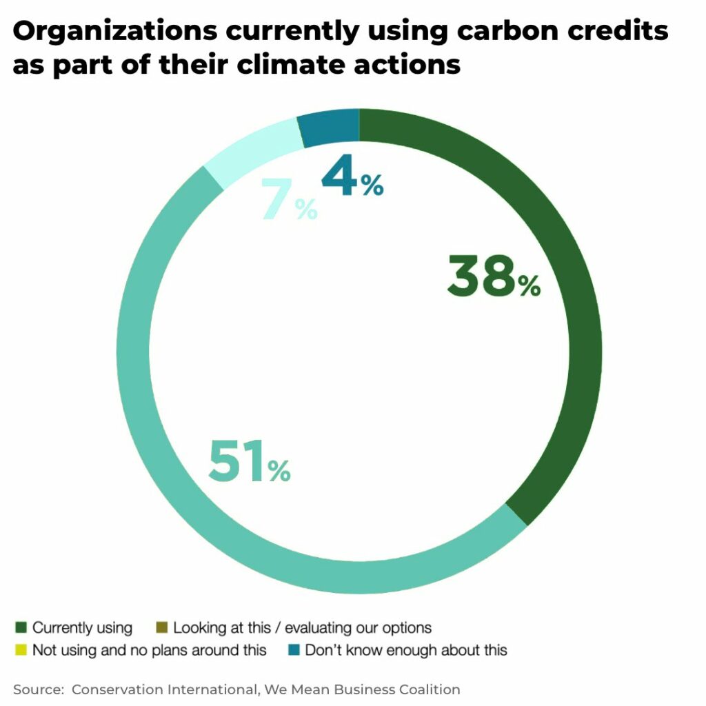 Organizations currently using carbon credits as part of their climate actions - The Oregon Group - Investment Insights