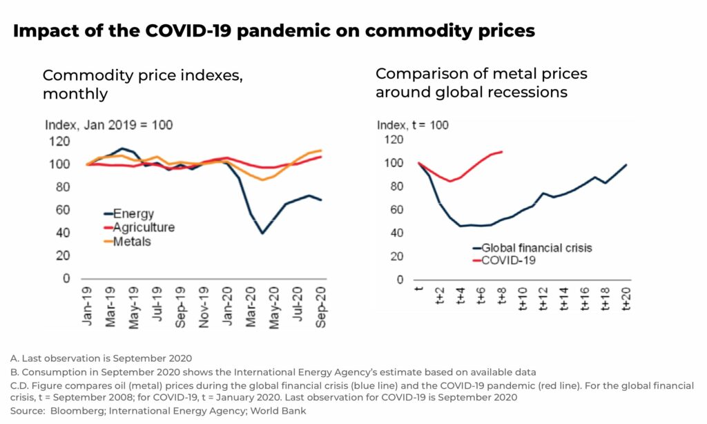 recession impact of the COVID 19 pandemic on commodity prices - The Oregon Group - Investment Insights