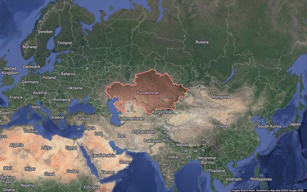 Kazakhstan China Russia Europe map - The Oregon Group - Investment Insights