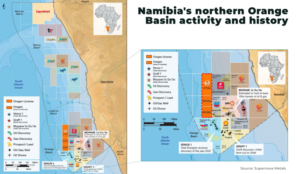 Namibia: Africa's new oil frontier Namibias northern Orange Basin activity and history - The Oregon Group - Critical Minerals and Energy Intelligence