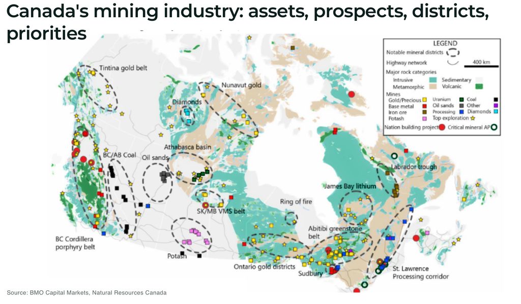 Canada targets C$1 trillion in investment with mining tax break and incentives Canadas mining industry assets prospects districts priorities - The Oregon Group